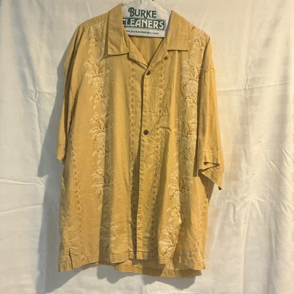 Tommy Bahama Men's Tan Floral Shirt Jacket